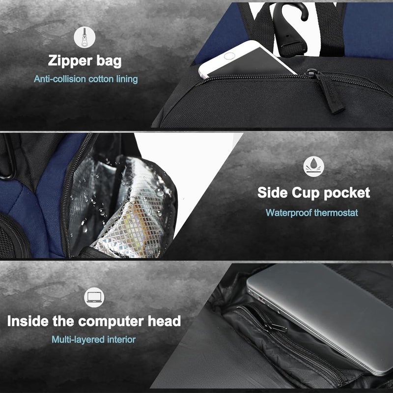 LARIPOP Basketball Backpack Large Sports Bag, Gym Bag with Ball Compartment and Shoe Compartment to Store Sports Shoes Water Bottles Laptops and Daily Necessities, Widely Used in Basketball, Soccer - Image 3